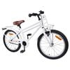 vidaXL Kinderfahrrad 18 Zoll f&uuml;r 5-7 Jahre alt Wei&szlig;