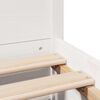 vidaXL Massivholzbett ohne Matratze Weiß 135x190 cm Kiefernholz