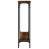 vidaXL Konsolentisch Räuchereiche 75x22,5x75 cm Holzwerkstoff