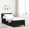 vidaXL Boxspringbett mit Matratze Schwarz 80 x 200 cm Stoff