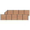 vidaXL Zaunelement 10 pcs WPC und Aluminium Braun