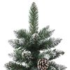 vidaXL K&uuml;nstlicher Weihnachtsbaum Gr&uuml;n 210 cm PVC, Plastik und Stahl