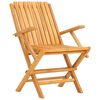 vidaXL Gartenstühle 2 Stk. Klappbar 61x67x90 cm Massivholz Teak