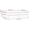 vidaXL Boxspringbett mit Matratze Hellgrau 200x200 cm Stoff