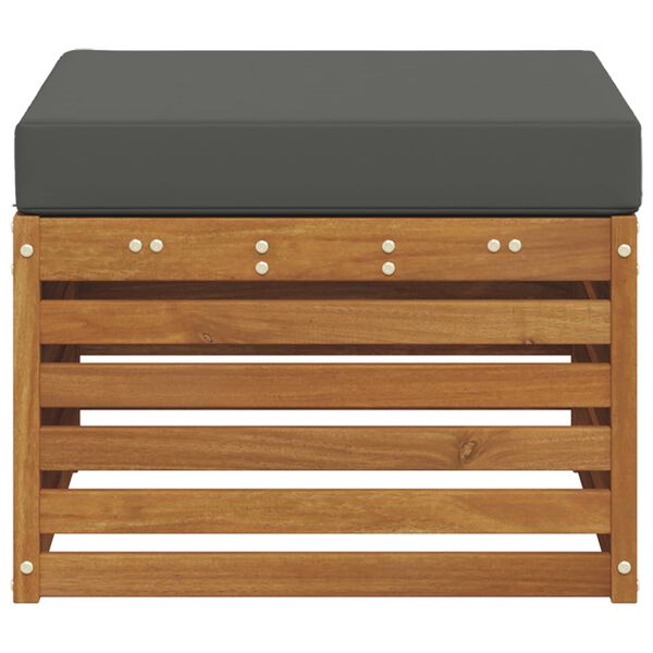 vidaXL Outdoor-Fu&szlig;hocker Massivholz Akazie Natur