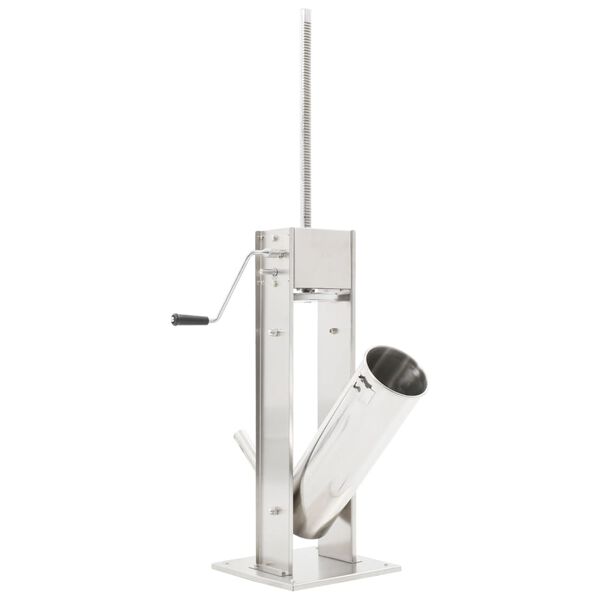 vidaXL Manueller Wurstfüller Silbern 7 L Edelstahl