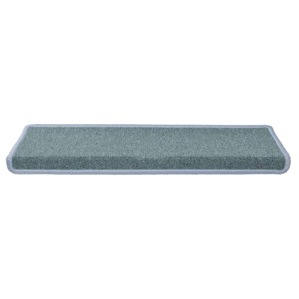 vidaXL Stufenmatten 15 Stk. 65x21x4 cm Seeblau Rechteckiger Rand
