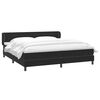 vidaXL Boxspringbett mit Matratzen Schwarz 180x220 cm Samt