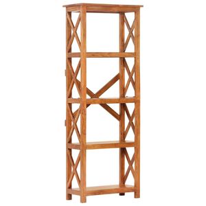 vidaXL B&uuml;cherregal 60x30x160 cm Massivholz mit Honigfarbenem Finish