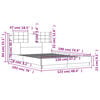 vidaXL Bettgestell mit Kopfteil Grau Sonoma 120x190 cm Holzwerkstoff