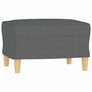 vidaXL Fu&szlig;hocker Dunkelgrau 60x50x41 cm Stoff