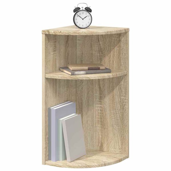 vidaXL Beistelltisch Sonoma-Eiche 29,6 x 29,6 x 60 cm Holzwerkstoff