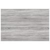 vidaXL Wandregale 4 Stk. Grau Sonoma 60x40x1,5 cm Holzwerkstoff