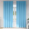 vidaXL Verdunkelungs-Vorh&auml;nge mit Ringen 2 pcs Himmelblau 225 x 140 cm