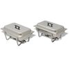 vidaXL Chafing Dish Set 2-tlg. Edelstahl