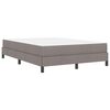vidaXL Boxspringbett mit Matratze Taupe 160 x 200 cm Stoff