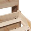 vidaXL Massivholzbett mit Regal ohne Matratze 100x200 cm Kiefer