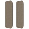 vidaXL Kopfteil mit Ohren Taupe 103x16x78/88 cm Stoff