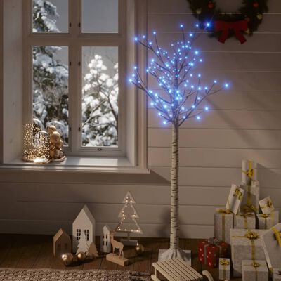 vidaXL Weihnachtsbaum 140 LEDs 1,5 m Blau Indoor Outdoor