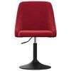 vidaXL Esszimmerstuhl Weinrot Samt