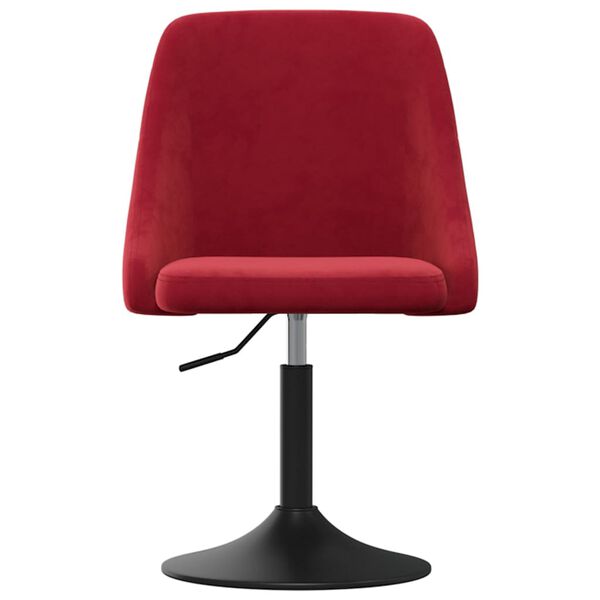 vidaXL Esszimmerstuhl Weinrot Samt
