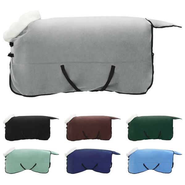 vidaXL Pferdedecke Dunkelgr&uuml;n 125 cm Polarfleece