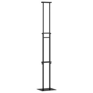 vidaXL Messest&auml;nde Schwarz 30 x 23,5 x 210 cm Stahl