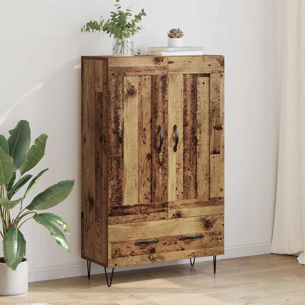 vidaXL Highboard Altholz 69,5 x 31 x 115 cm Holzwerkstoff