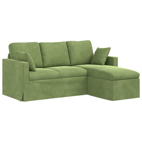 vidaXL Sofa Hellgr&uuml;n Gesamtabmessungen: 178 x 134 x 80 cm (B x T x H)