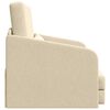 vidaXL Schlafsofa 60cm Creme Stoff