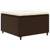 vidaXL 8-tlg. Garten-Lounge-Set mit Kissen Braun Poly Rattan
