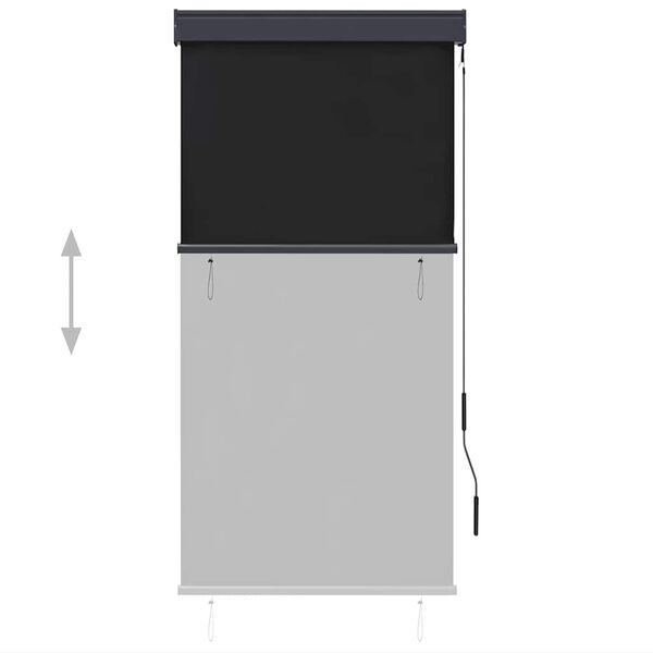 vidaXL Au&szlig;enrollo 80 x 250 cm Anthrazit