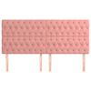 vidaXL Kopfteil Rosa 180x7x118/128 cm Samt