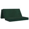 vidaXL Klappsofa Bett 140 x 67 x 45 cm Dunkelgr&uuml;n
