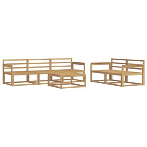 vidaXL Outdoor-Sofagarnitur 6 pcs Wei&szlig;