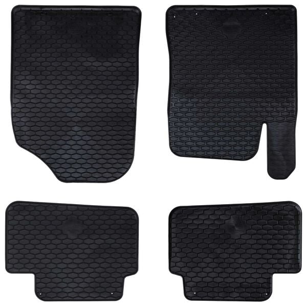 vidaXL Autofu&szlig;matte 4 pcs Schwarz TPE