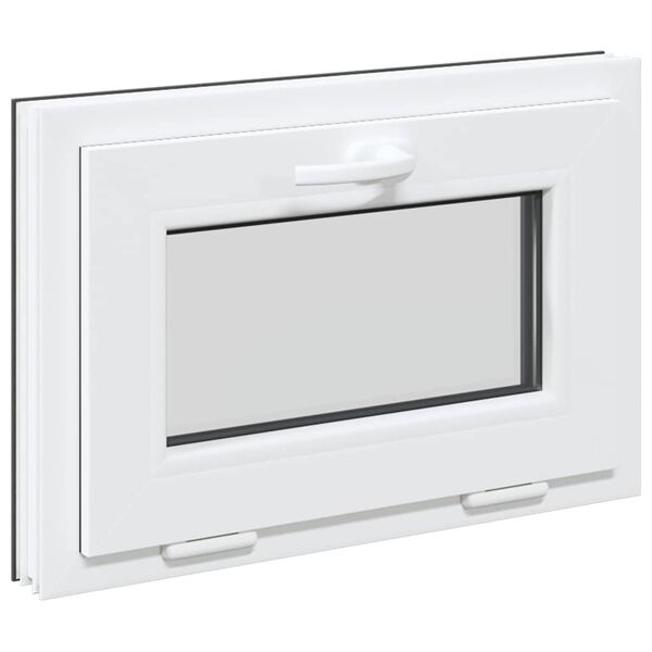 vidaXL Kellerfenster RISOR 60x40 cm Kipp 2-fach Verglasung Anthrazit
