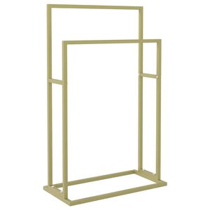 vidaXL Handtuchst&auml;nder Gold 48x24x78,5 cm Eisen