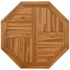 vidaXL Tischplatte 70x70x2,5 cm Achteckig Massivholz Teak