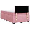 vidaXL Boxspringbett mit Matratze Rosa 120x190 cm Samt