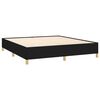 vidaXL Boxspringbettgestell Schwarz 160x200 cm Stoff