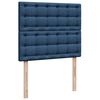 vidaXL Boxspringbett mit Matratze Blau 120x190 cm Stoff