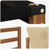 vidaXL Outdoor-Sofagarnitur mit Kissen 6 pcs Natur und Beige