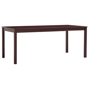 vidaXL Esstisch Dunkelbraun 180 x 90 x 73 cm Kiefernholz