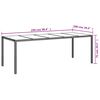 vidaXL 9-tlg. Garten-Essgruppe mit Kissen Grau Poly Rattan