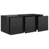 vidaXL TV-Schrank Hochglanz-Schwarz 80x34x30 cm Holzwerkstoff