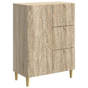 vidaXL Sideboard Sonoma-Eiche 66 x 34,5 x 90 cm Holzwerkstoff