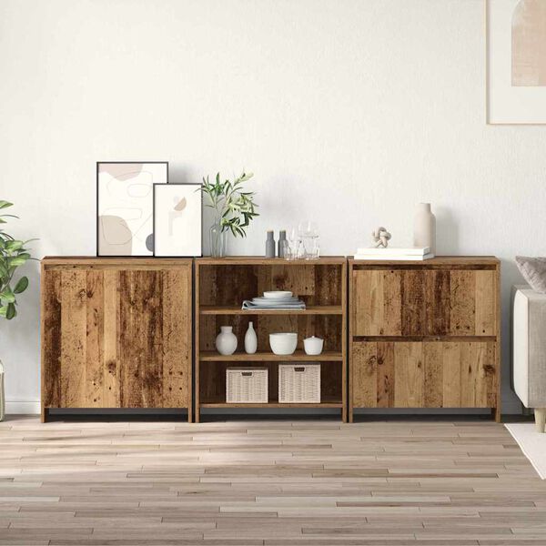 vidaXL Sideboard 3 pcs Altholz 70 x 41 x 75 cm Holzwerkstoff