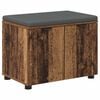 vidaXL Flurbank mit Kissen mit Speicher Altholz 60 x 38 x 46 cm