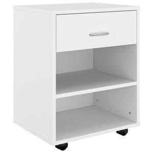 vidaXL Rollschrank Wei&szlig; 46x36x59 cm Holzwerkstoff